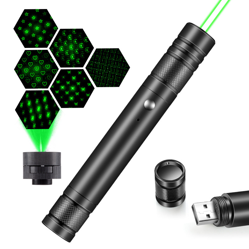 Industrial Green Laser - 인터랙티브 고양이 장난감 레이저 손전등 LED