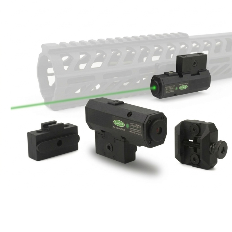 Industrial Green Laser - 20mm 피카티니 레일 및 M-록 레일과