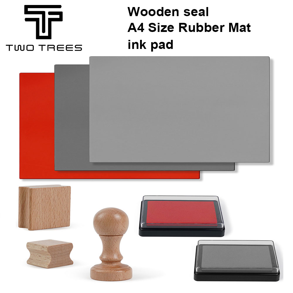 Laser Marking Machine - TwoTrees 레이저 조각기 고무 스탬프 나무