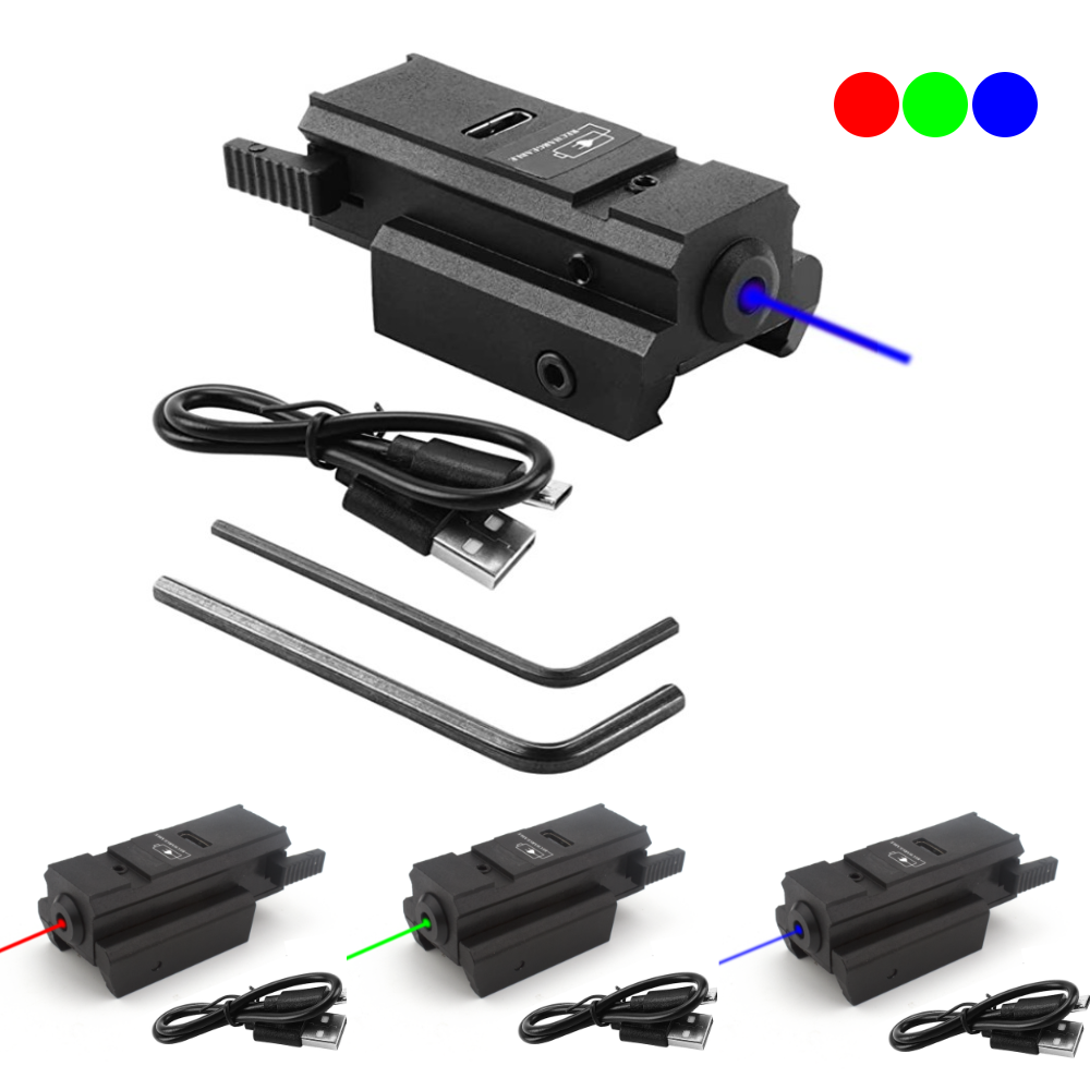 Industrial Green Laser - USB 충전 기능이 있는 파란색 녹색
