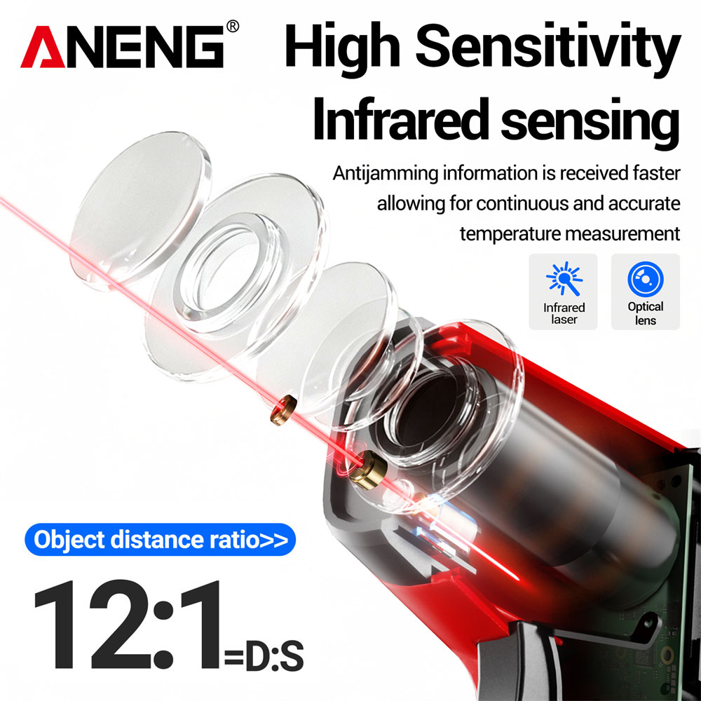 ANENG TH207 디지털 적외선 온도계 레이저 온도 - Industrial Laser Thermometer 리뷰 및 가격