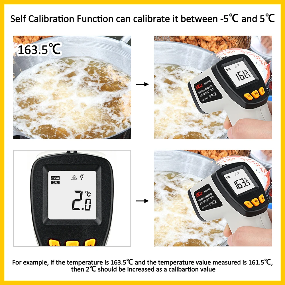 XRCLIF 비접촉 고온계 레이저 적외선 온도계, 계량 - Industrial Laser Thermometer 리뷰 및 가격