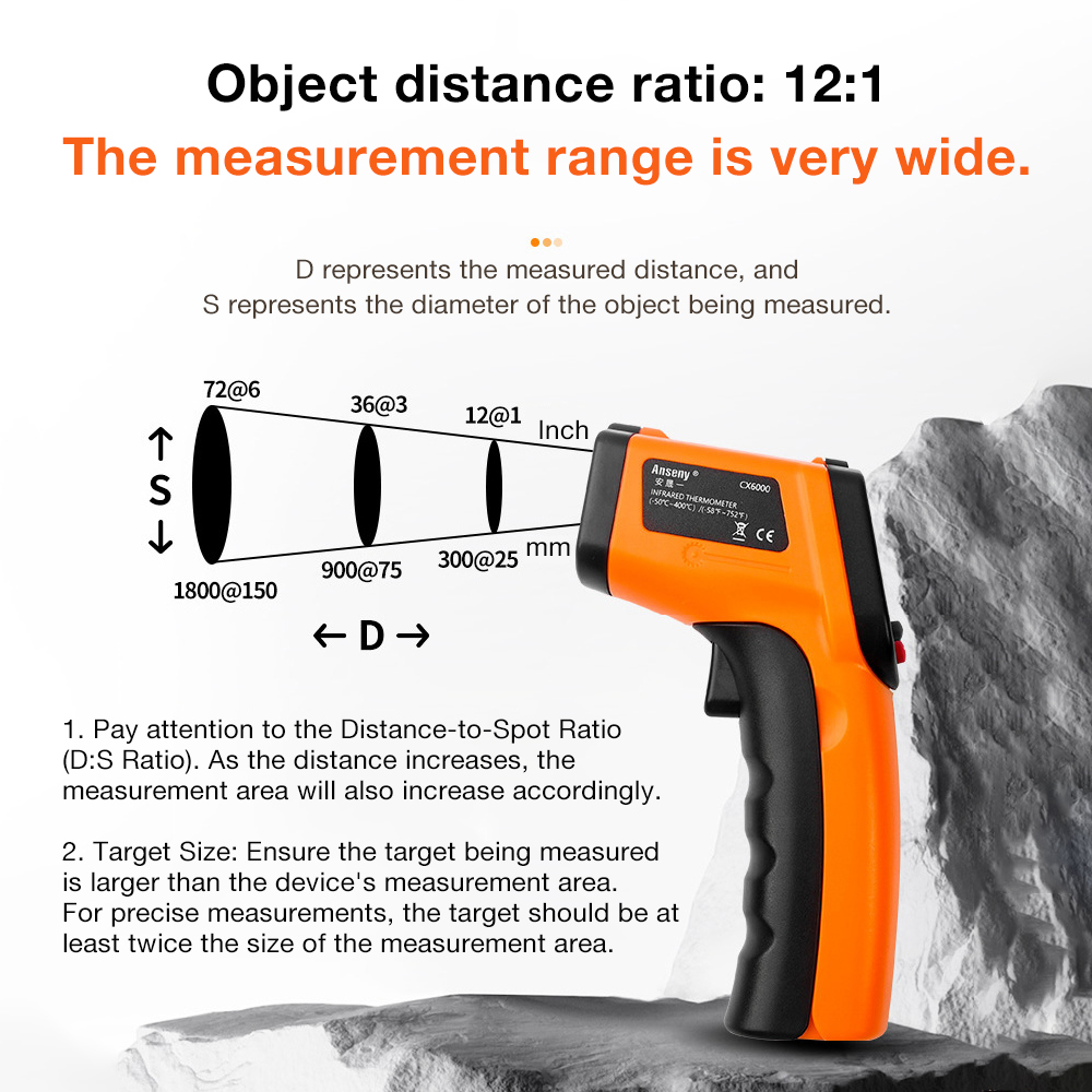산업용 비접촉식 적외선 온도계 -50~400 ℃   산 - Industrial Laser Thermometer 리뷰 및 가격
