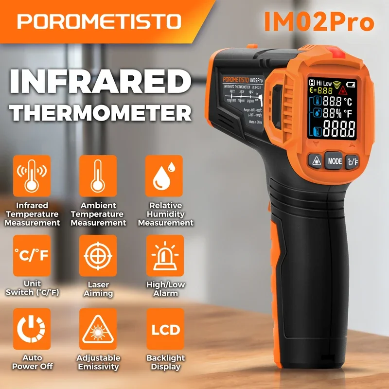 -50~380C 적외선 온도계 -50~800C 전문가용 - Industrial Laser Thermometer 리뷰 및 가격