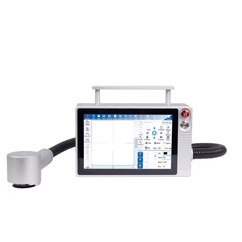18W 공랭식 데이터 매트릭스 광섬유 레이저 조각기,  - Laser Marking Machine 리뷰 및 가격